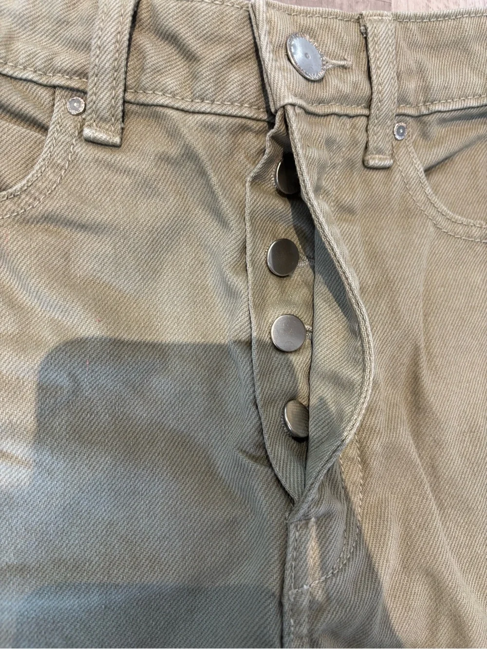 Zara Olive High-Waist Women’s Jean Shorts